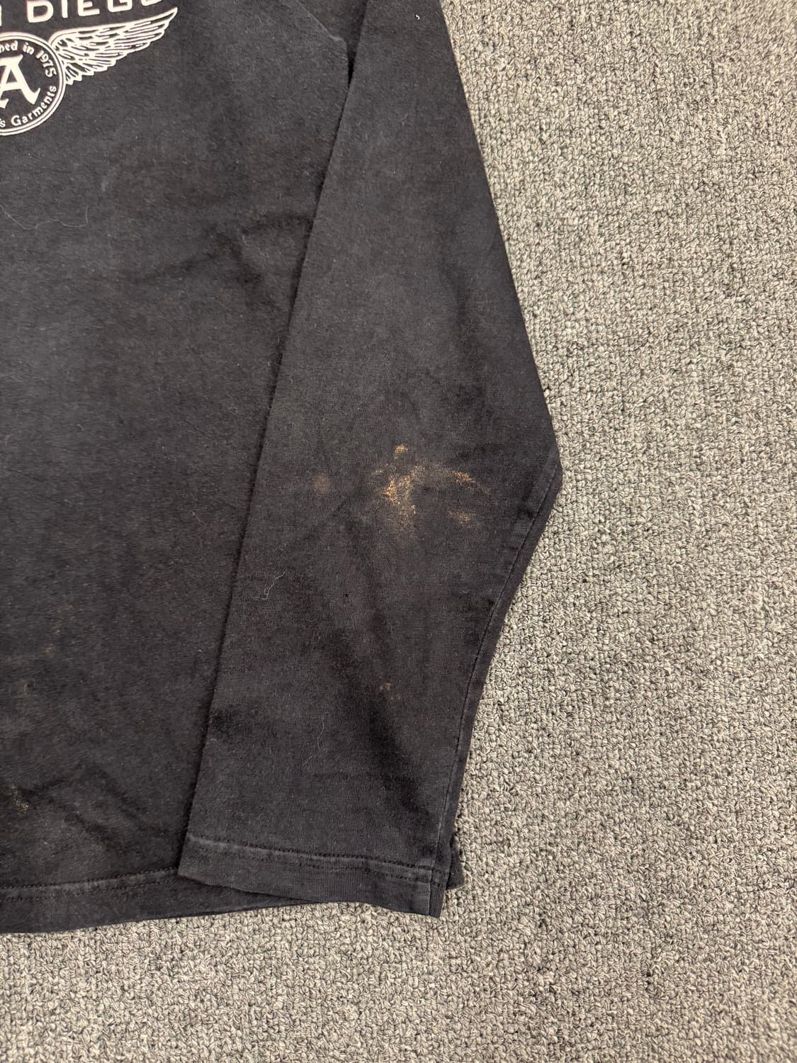 L)AVIREX 빈티지 프린팅 블랙 롱슬리브(변색) 상품이미지4