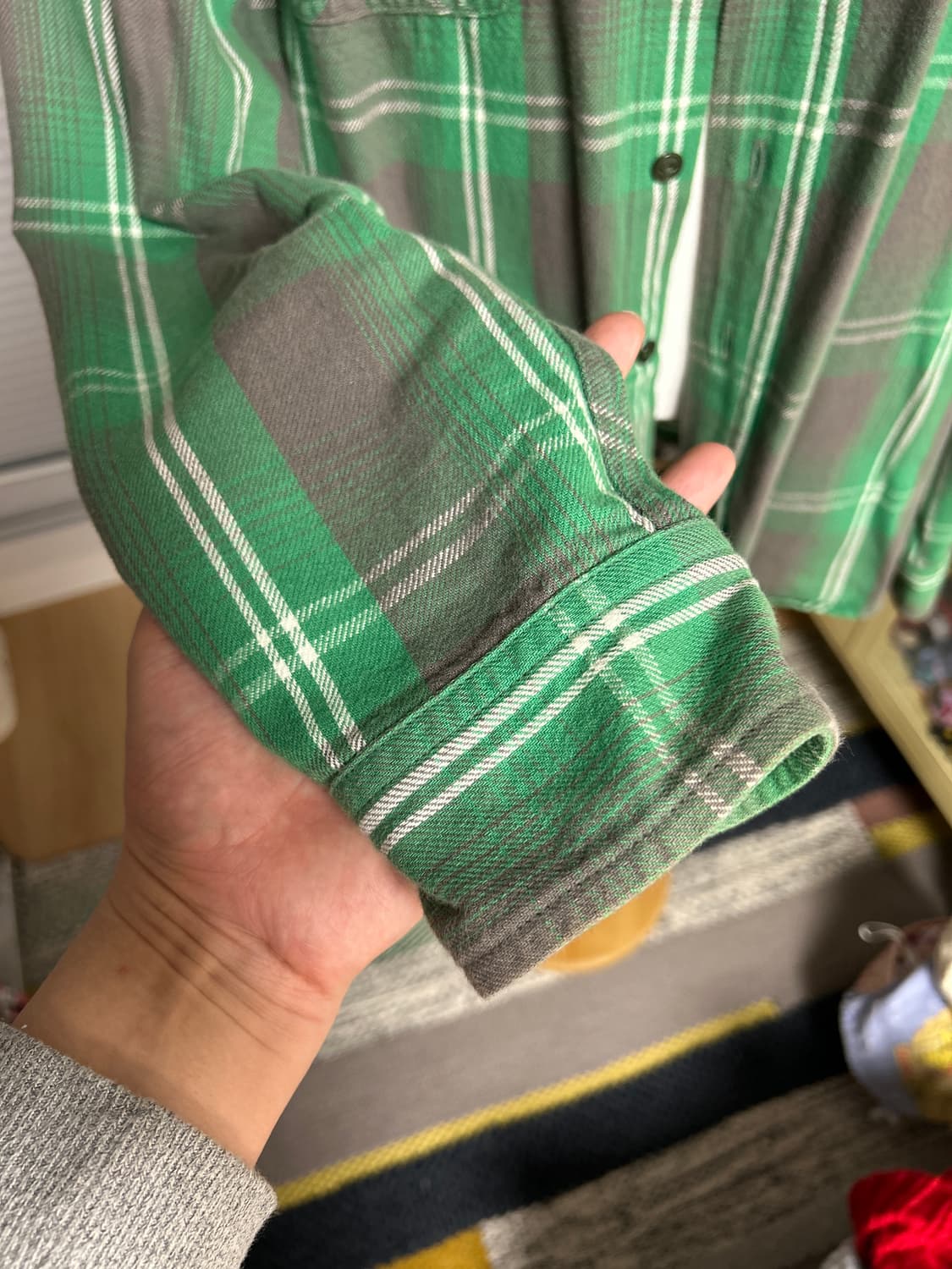 히스테릭글래머 DIZZY & MILKY 알래스카 체크 셔츠 XL 상품이미지4