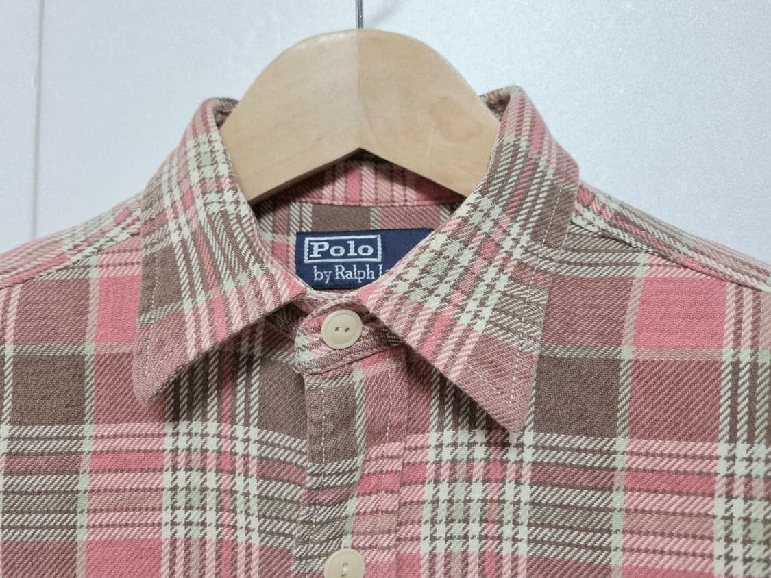 여성 레어 폴로 빈티지 두산 엘보패치 웨스턴 워크셔츠 긴팔 남방 상품이미지6