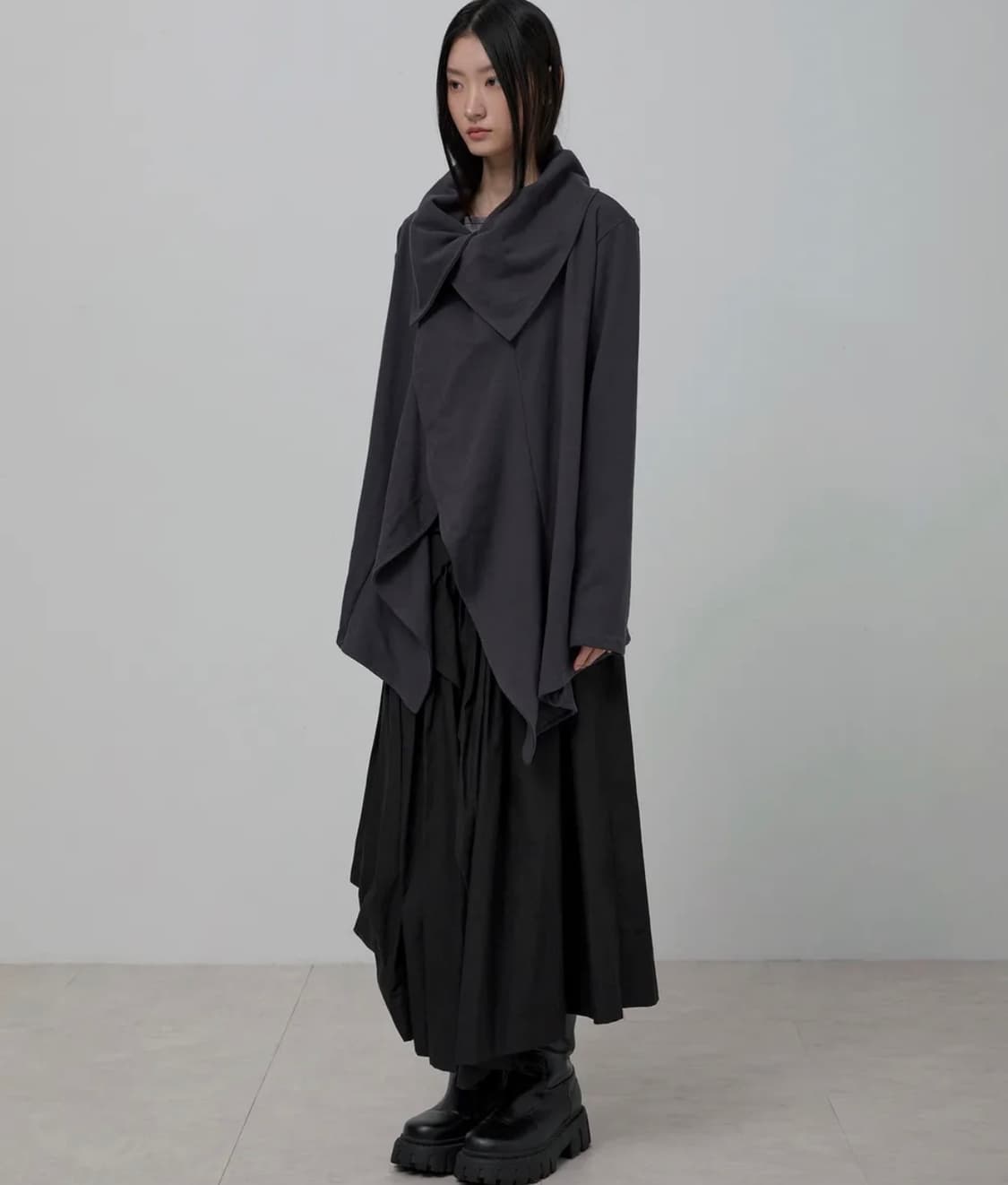 Kaya Layered Jaket Charcoal 상품이미지3