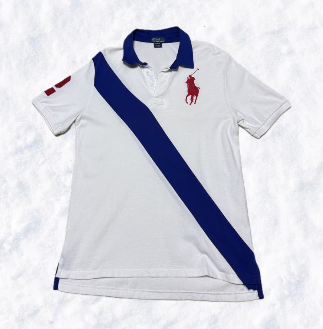 폴로 랄프로렌 빅포니 흰파 레드포니 반팔  상품이미지1