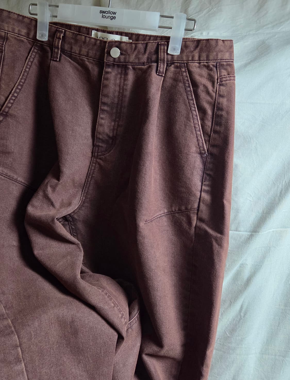 아르반 논 페이드 벌룬 데님 팬츠와인 3 상품이미지5