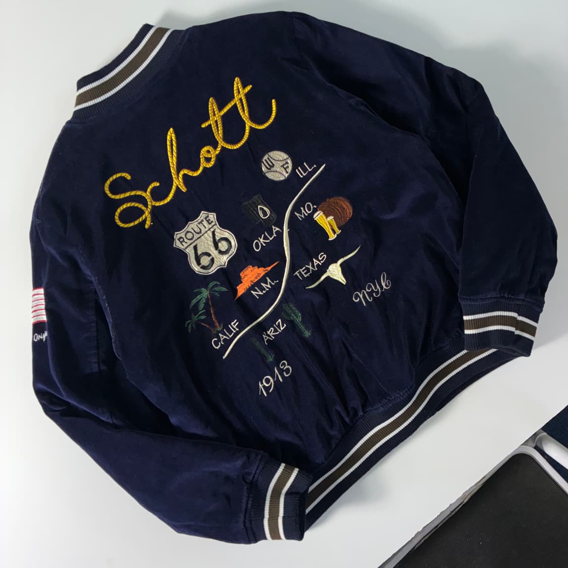 Schott  쇼트 루트66 벨벳 수베이너 자켓  상품이미지2