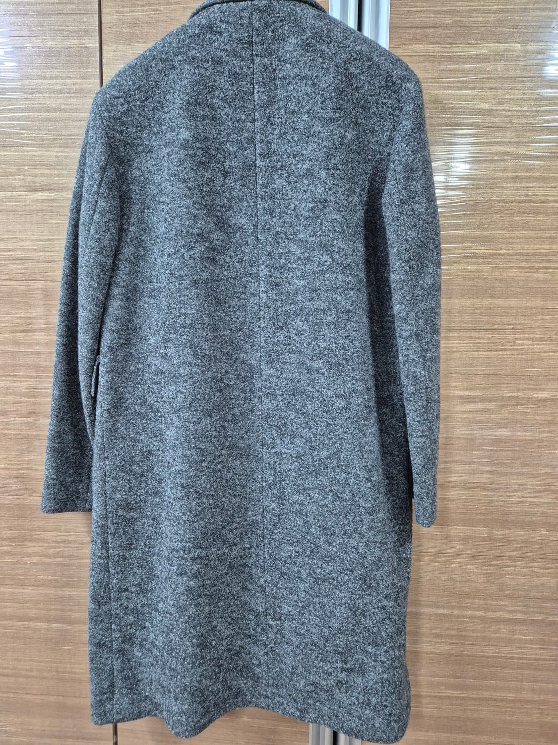 [새상품] 커스텀멜로우 울 100% 롱코트 그레이 (105 사이즈) 상품이미지5