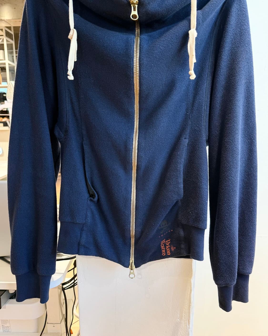 비비안 웨스트우드 맨 네이비 투웨이 후드집업  상품이미지6