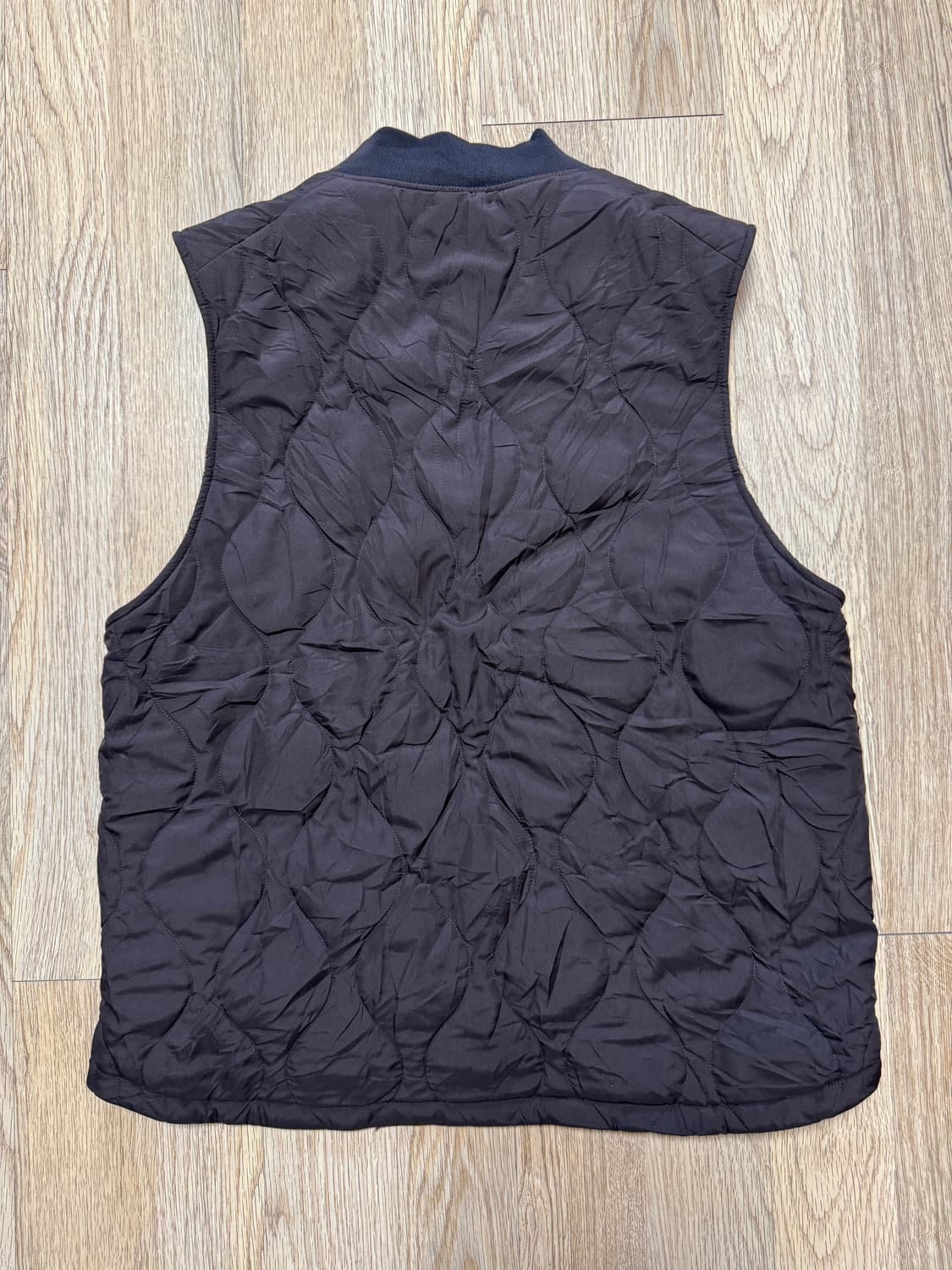 GU 리버시블 체크 패딩 베스트 상품이미지5