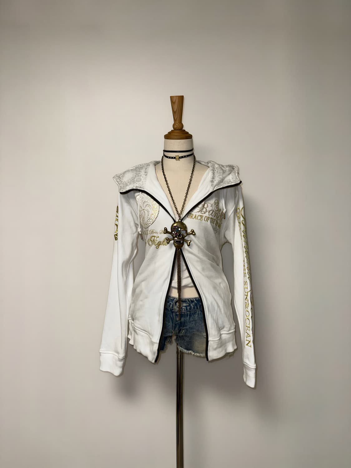 투웨이 화이트골드 후드집업 상품이미지7