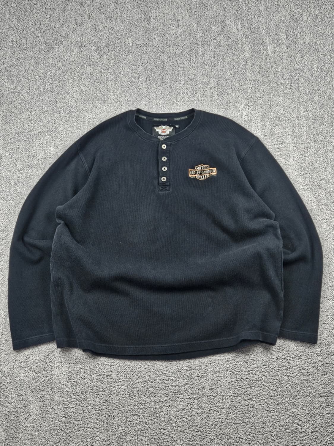 할리데이비슨 자수로고 헨리넥 롱슬리브 니트 ( 2XL ) / 10240 상품이미지2