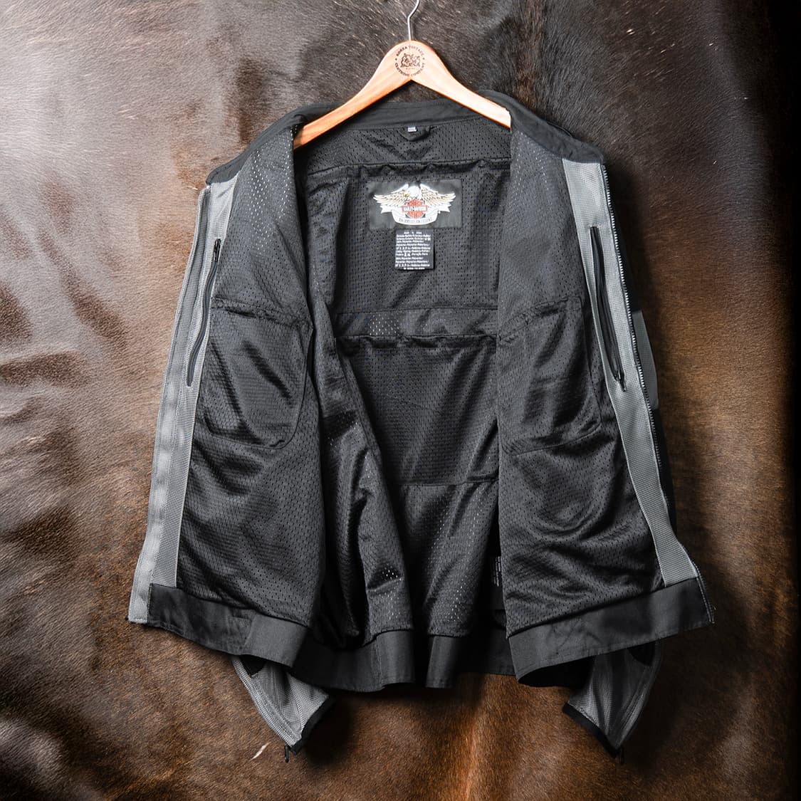 [4XL] 00s 할리데이비슨 투톤 메쉬 라이딩 자켓 빅사이즈  상품이미지10