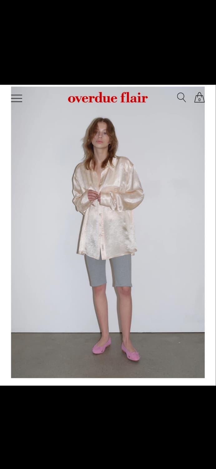 오버듀플레어 SATIN LABEL OVERFIT SHIRTS 상품이미지2