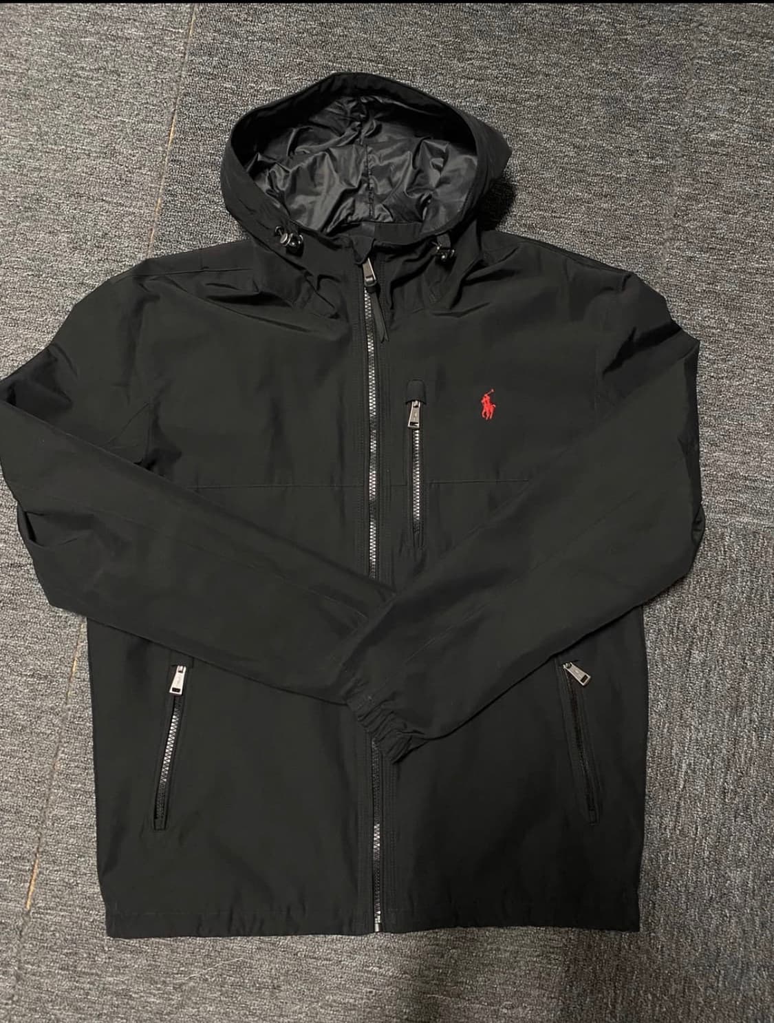폴로 랄프로렌 최신형QR택 소프 바람막이 자켓 블랙 S 상품이미지1