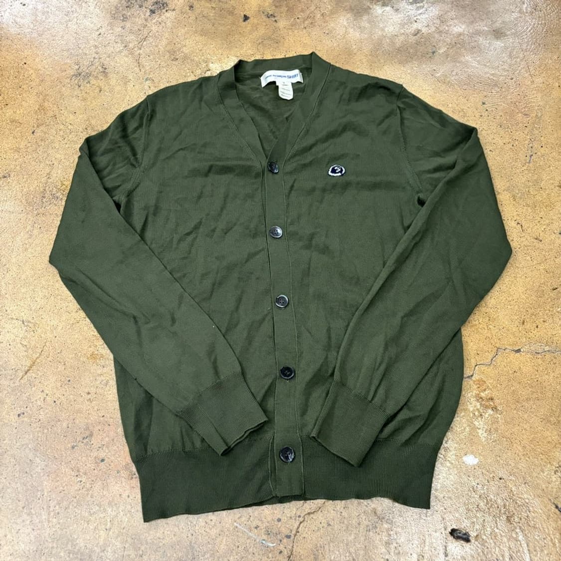 꼼데가르송 셔츠 카키 니트 가디건  상품이미지2