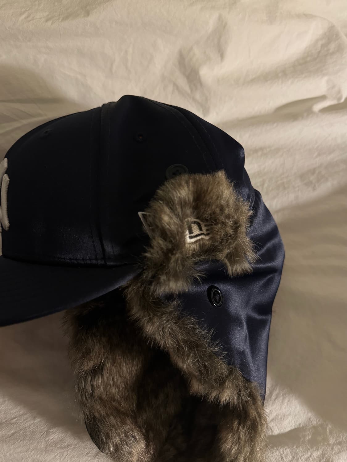 뉴에라 mlb 59fifty 털 도그이어 퍼 트루퍼 캡 네이비 공용 상품이미지3