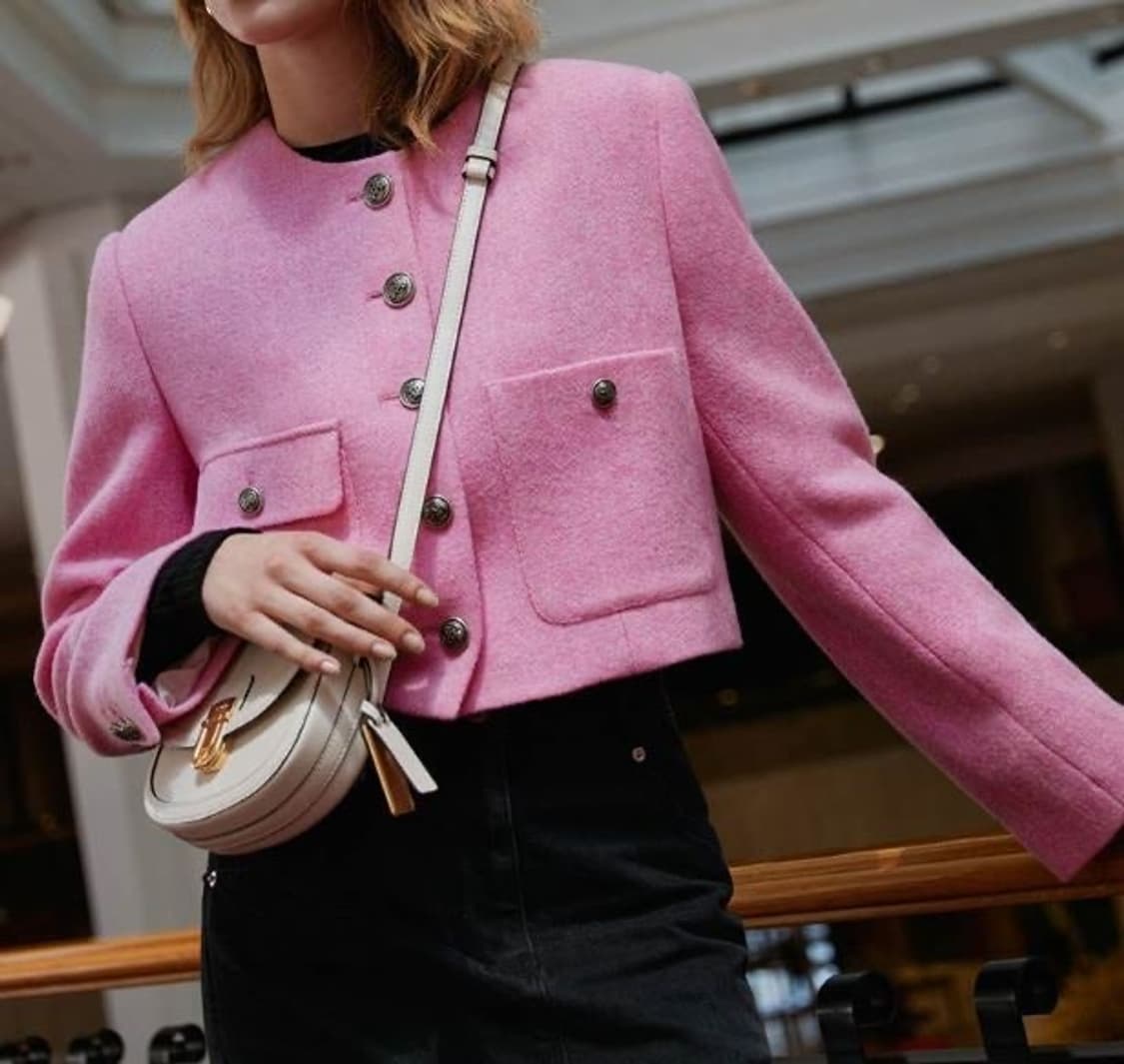 조이그라이슨 핑크 트위드 자켓 1사이즈 상품이미지3