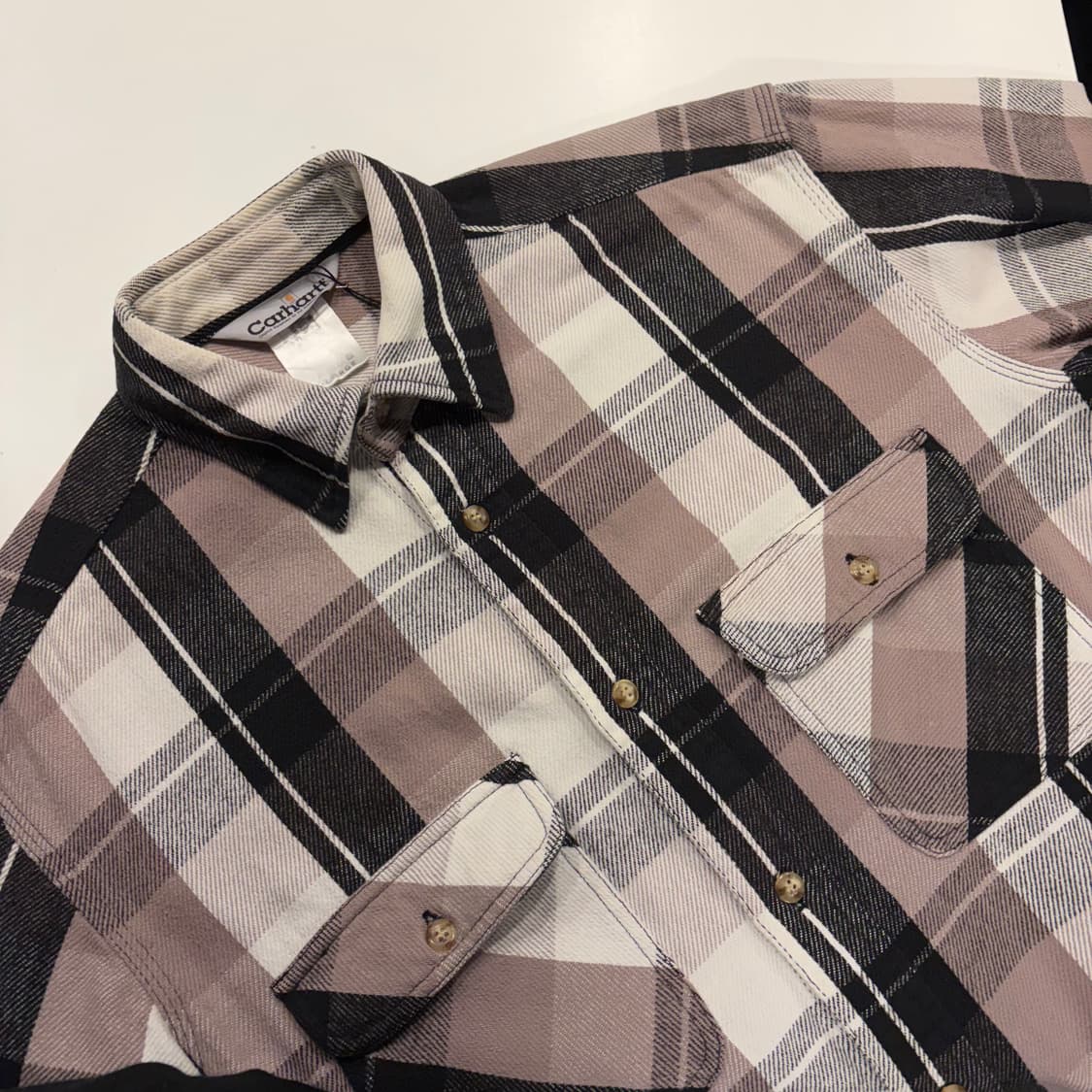 [XL] 칼하트 빈티지 투포켓 체크 셔츠 B944 상품이미지3