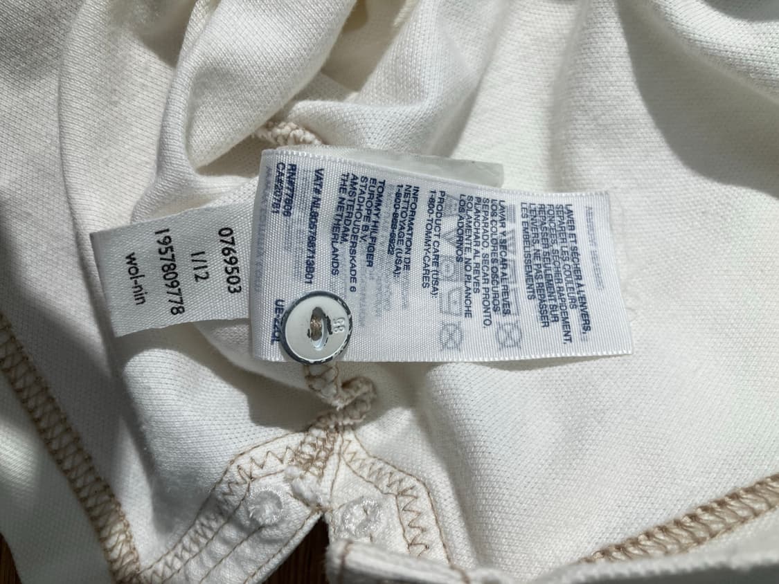 Tommy Hilfiger 79 백패치 퀼팅 카라 반팔 티셔츠 L 상품이미지8