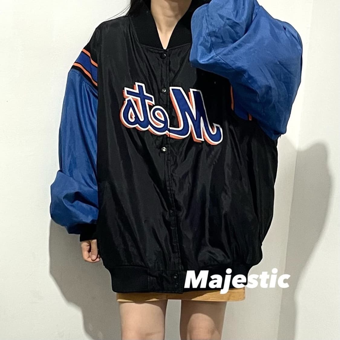 마제스틱 뉴욕메츠 올드스쿨 바시티 자켓 상품이미지1