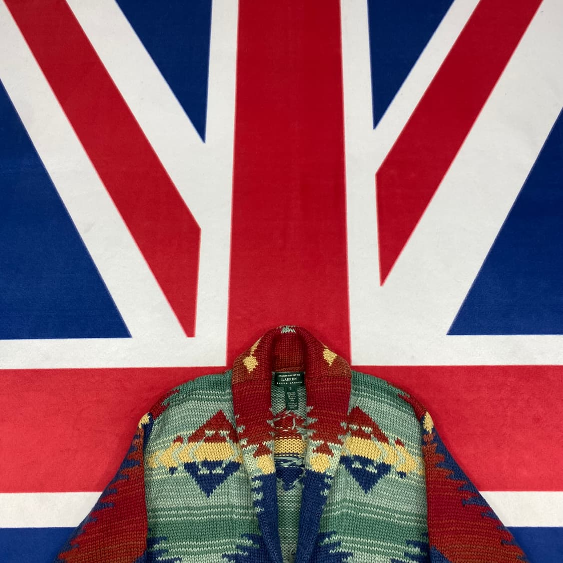 90s 랄프로렌 핸드니트 가디건 S 실측L 상품이미지2