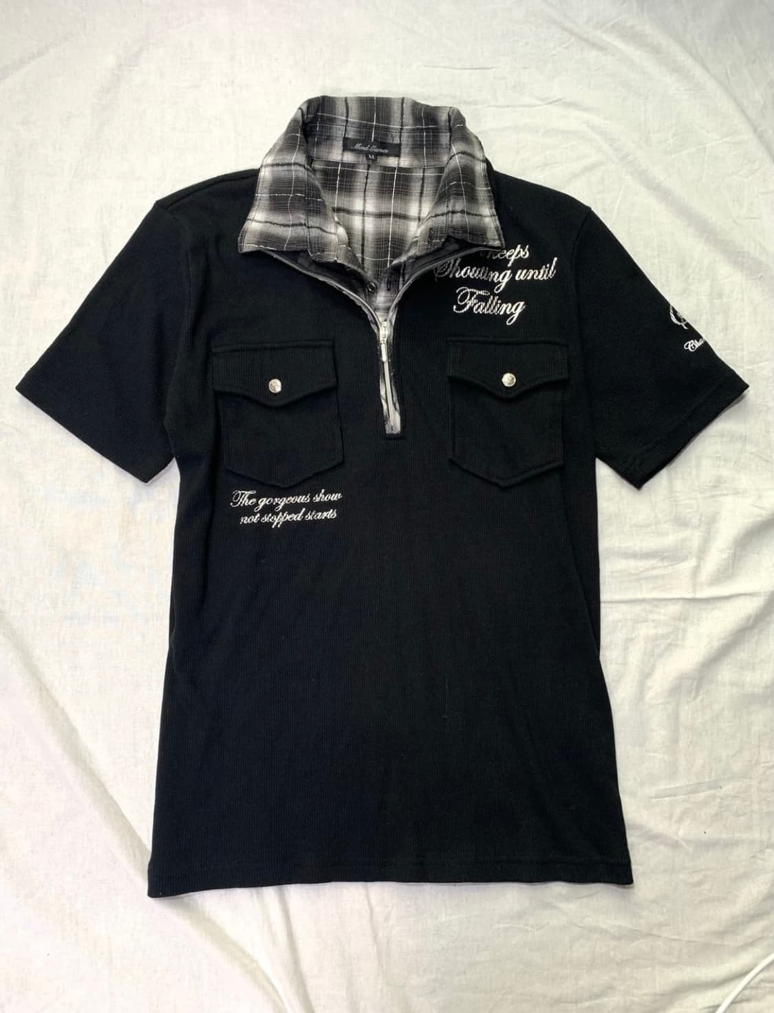 Mind Games 펑크 무드 PK 반팔 티셔츠 M 상품이미지1