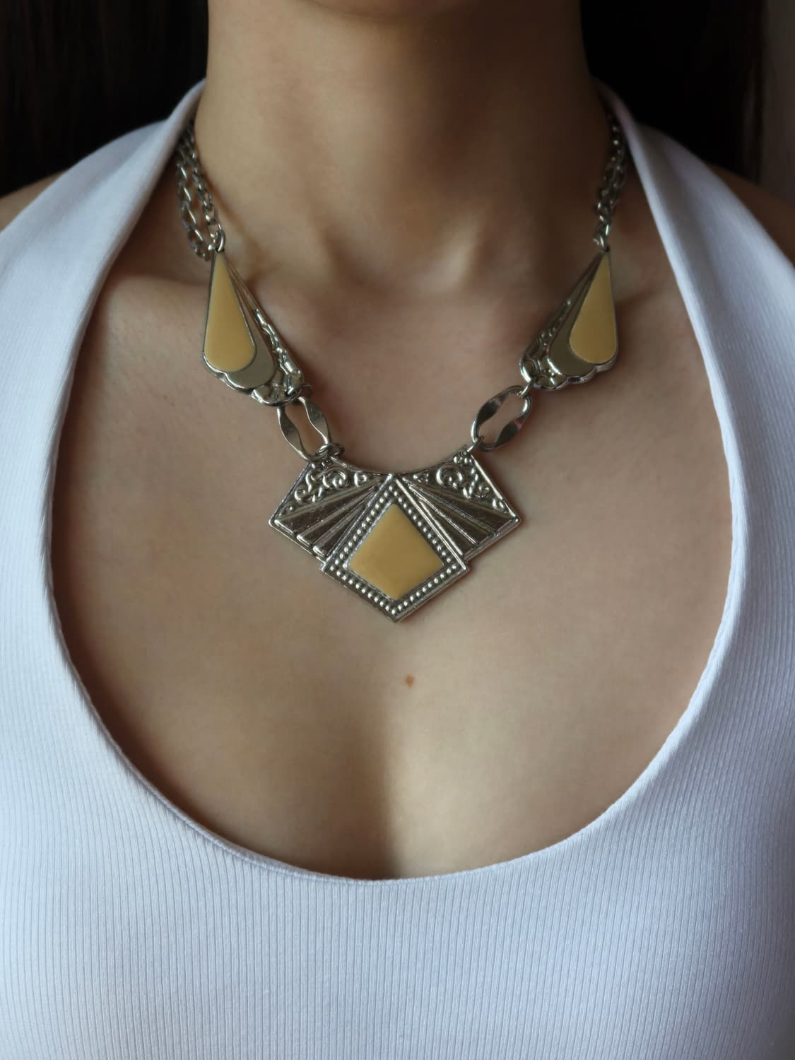 bold metal necklace 상품이미지1
