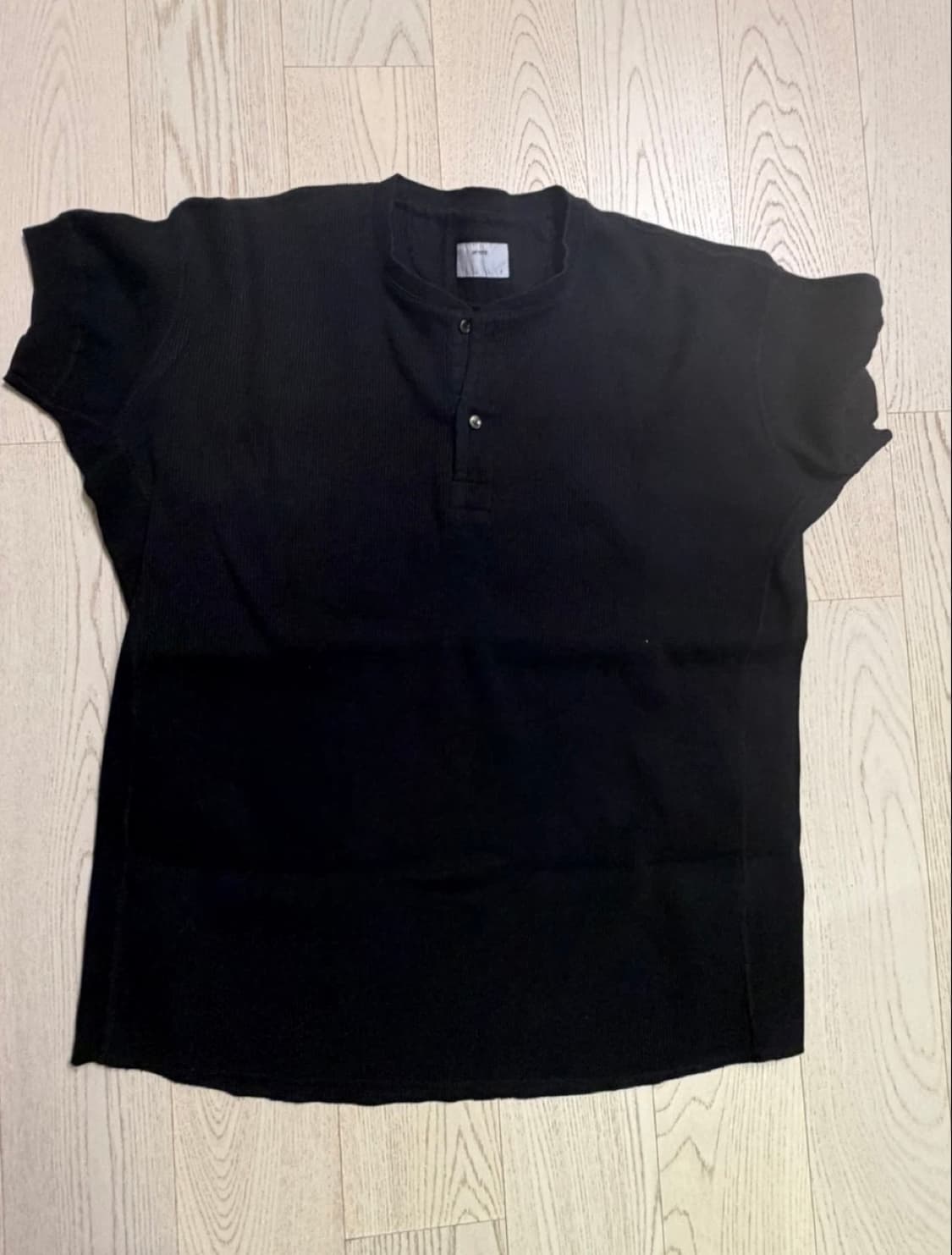 (이번주만가격인하)헤이스트 써멀 와플 헨리넥 티셔츠 3매 일괄 상품이미지3