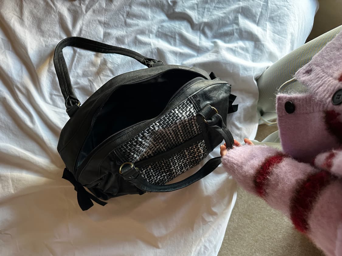 트위드 보우 백 (희귀템) 상품이미지6