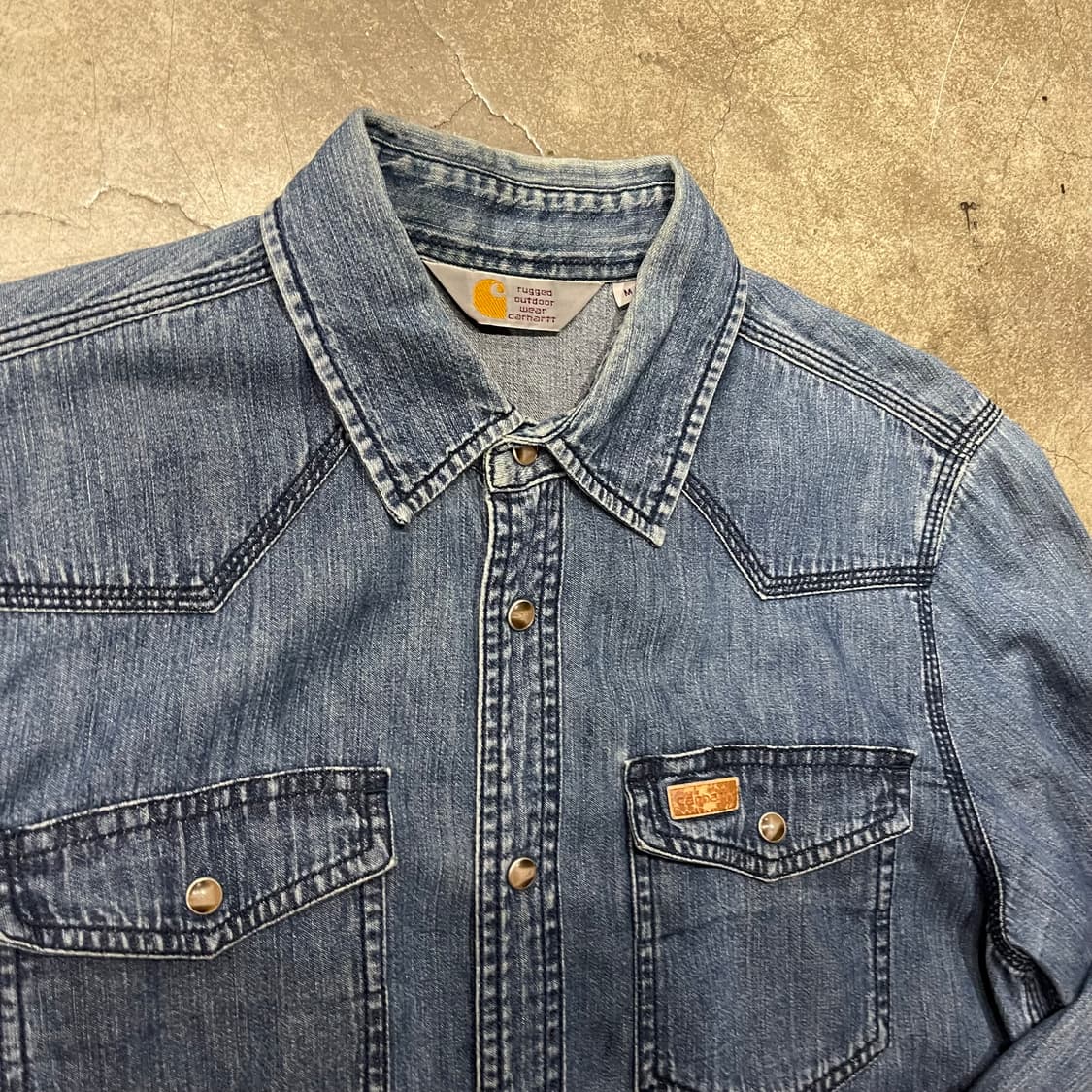 Carhartt 포켓 데님셔츠  상품이미지5