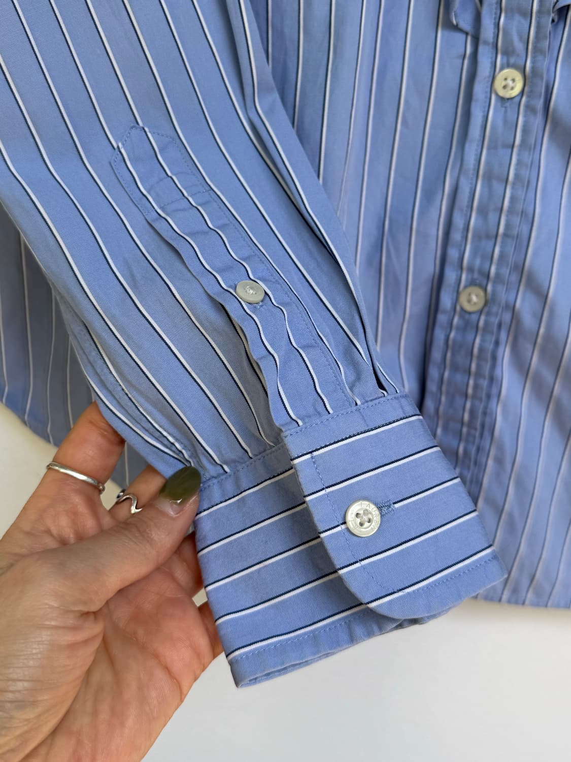 Ralph Lauren 랄프로렌 여성 프릴 블라우스 스트라이프 셔츠 상품이미지6