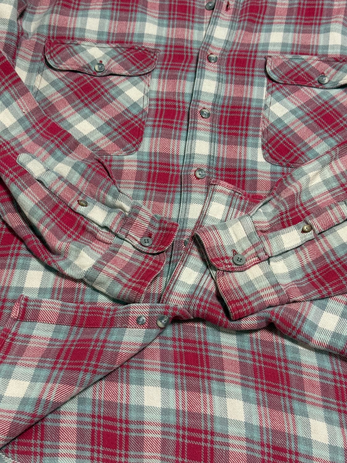 플란넬셔츠 빈티지플란넬셔츠 flannel shirt 빈티지 아메리칸캐주얼 상품이미지7