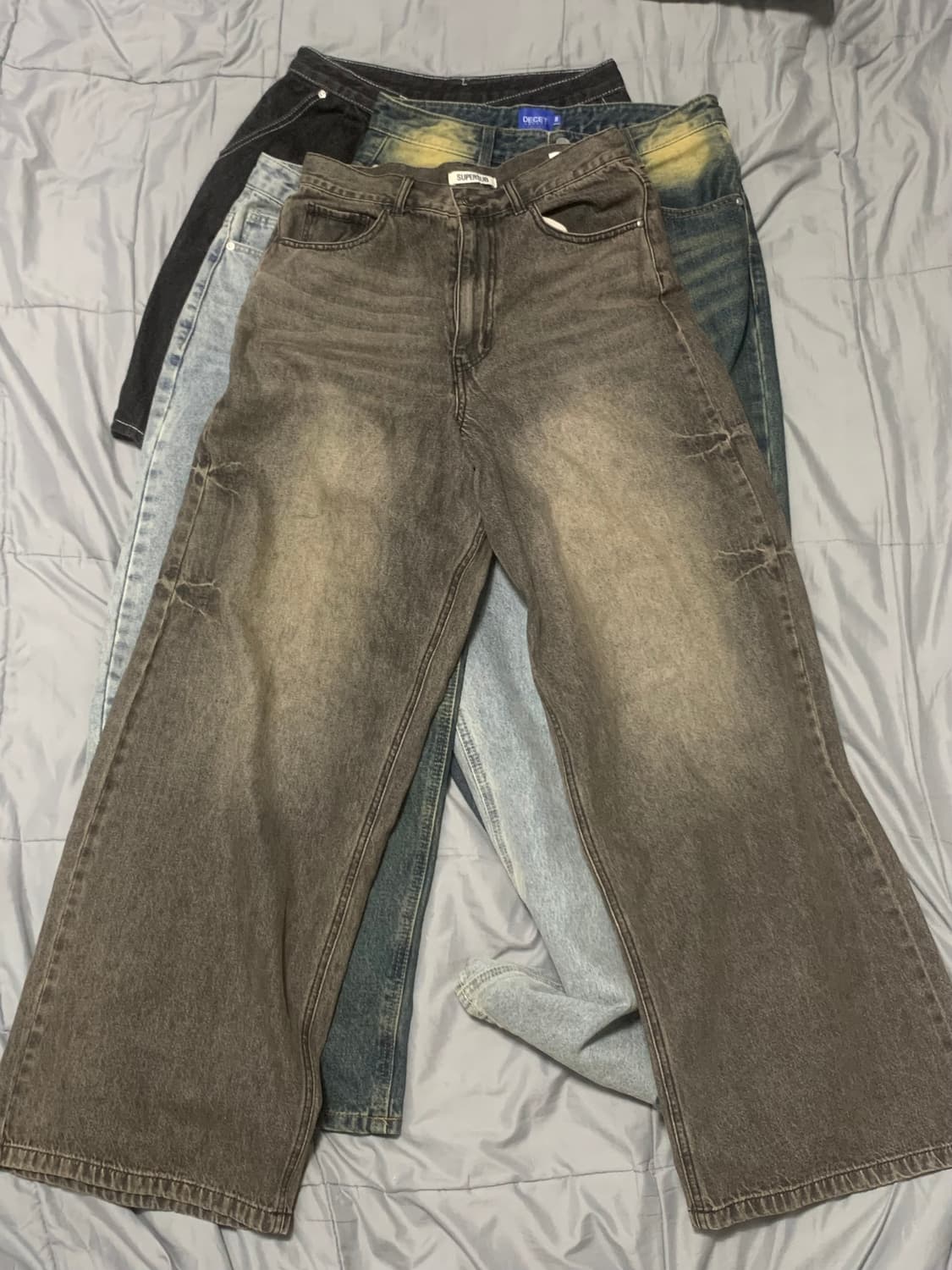 안입는 청바지 데님팬츠 코튼팬츠 세트로 팝니다 상품이미지2