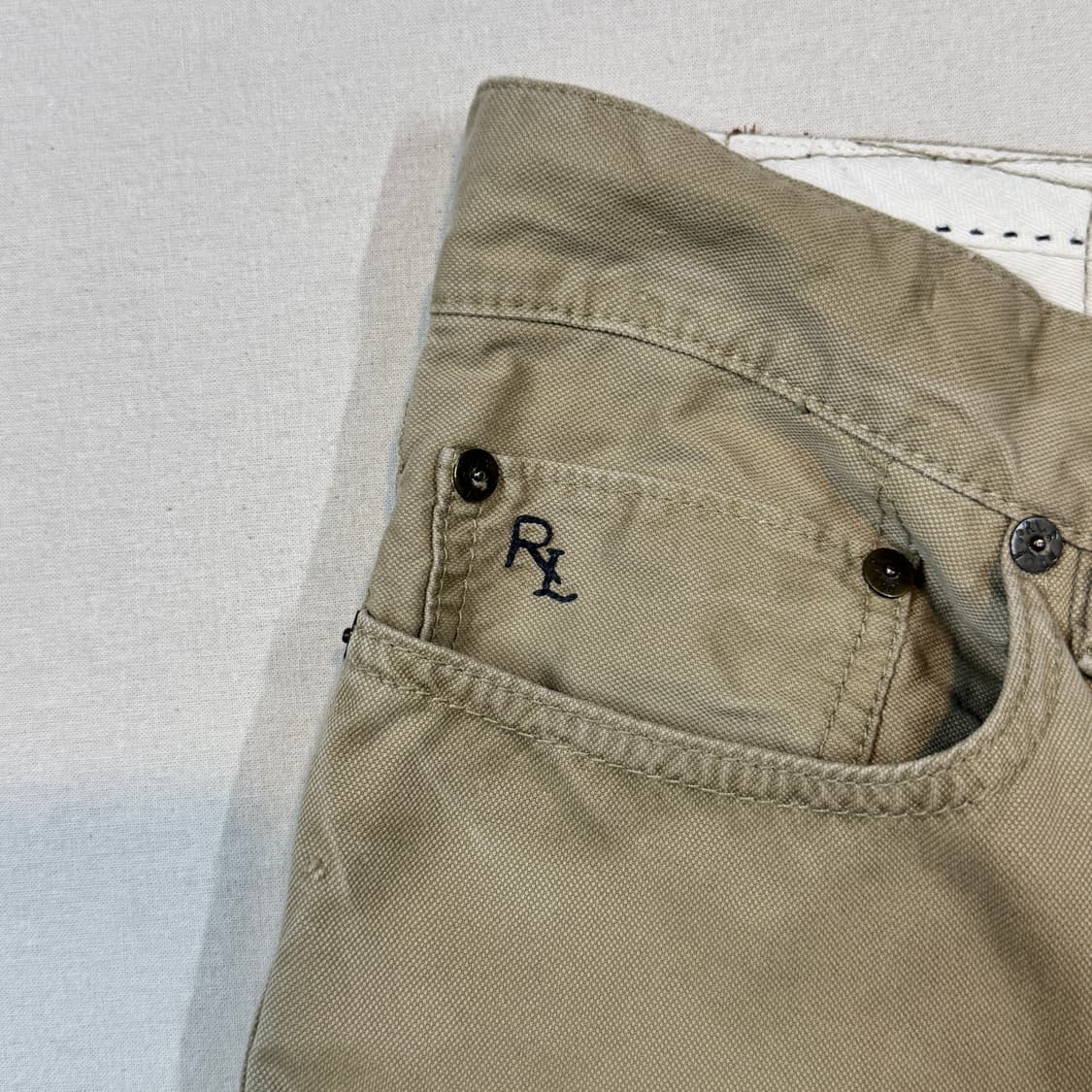 31inch) 폴로 랄프로렌 레더패치 코튼 팬츠 상품이미지6