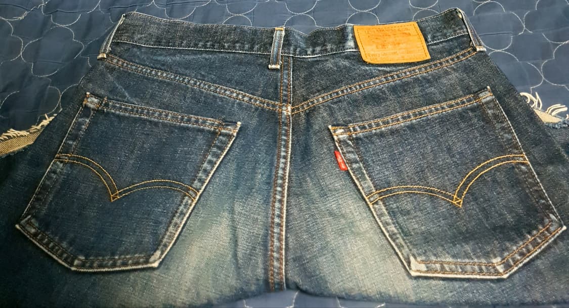 (90s)리바이스 재팬 503-00 J22 EGG 컷팅 하프팬츠 (33) 상품이미지4