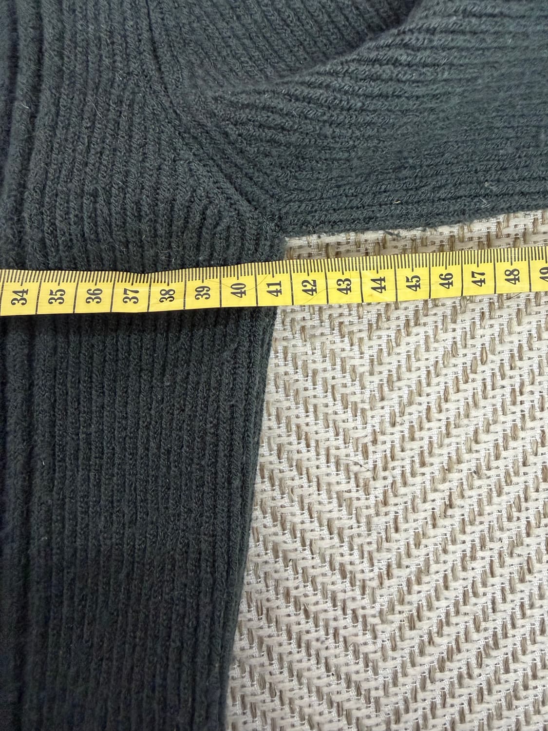 정품) SYSTEM 시스템 한섬 다크 그린 가디건 90F 상품이미지8