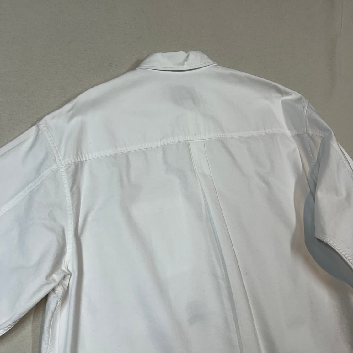 M) 커버낫 프레피 C로고 오버핏 옥스포드 셔츠 화이트 상품이미지6