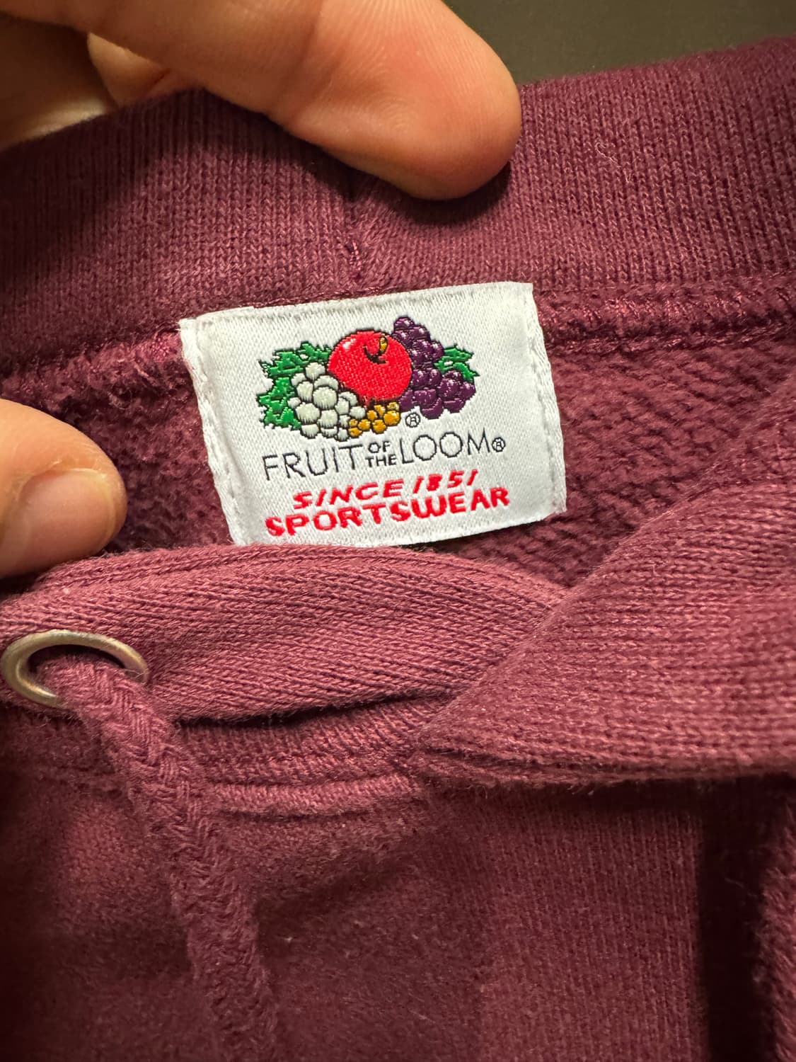 [S] 후르츠더룸 버건디 후디 상품이미지2