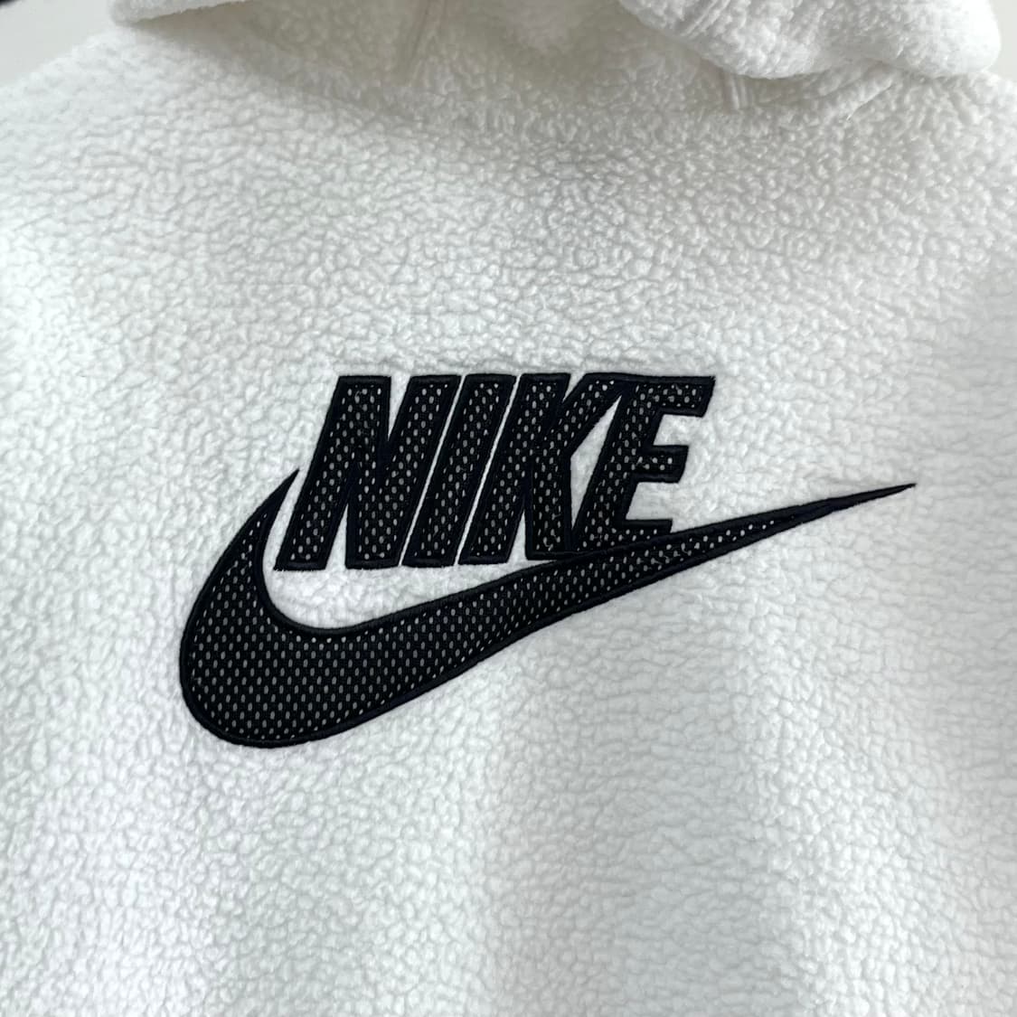 나이키 에센셜 셰르파 플리스 화이트 후드티 상품이미지5