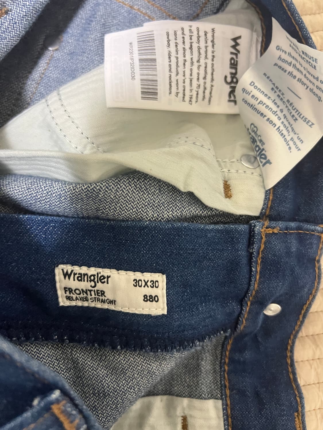 랭글러 블루 헤리티지 데님 자켓,팬츠 셋업 (미국,usa) 상품이미지5