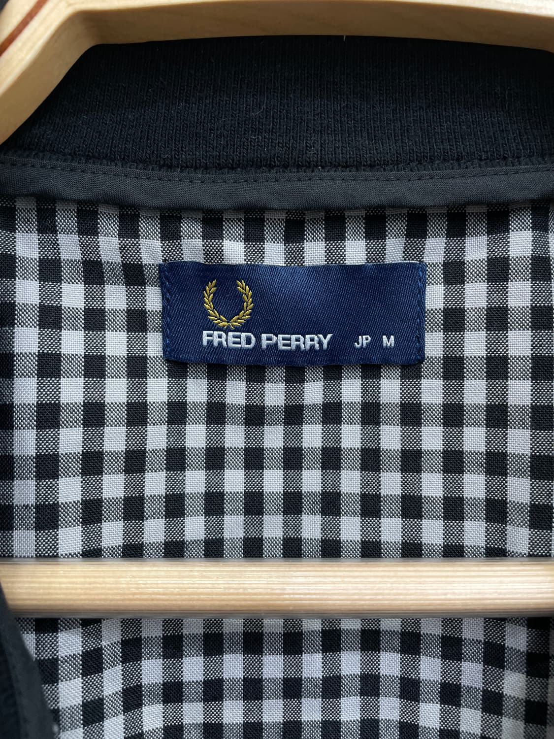 프레드페리(FRED PERRY) 월계수 로고 깅엄 체크 집업 자켓 상품이미지9