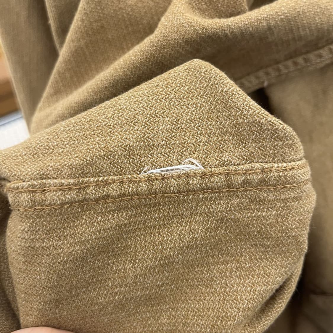 칼하트 리메이크 빈티지 오트밀 브라운 워크 셔츠 XL C10835 상품이미지6