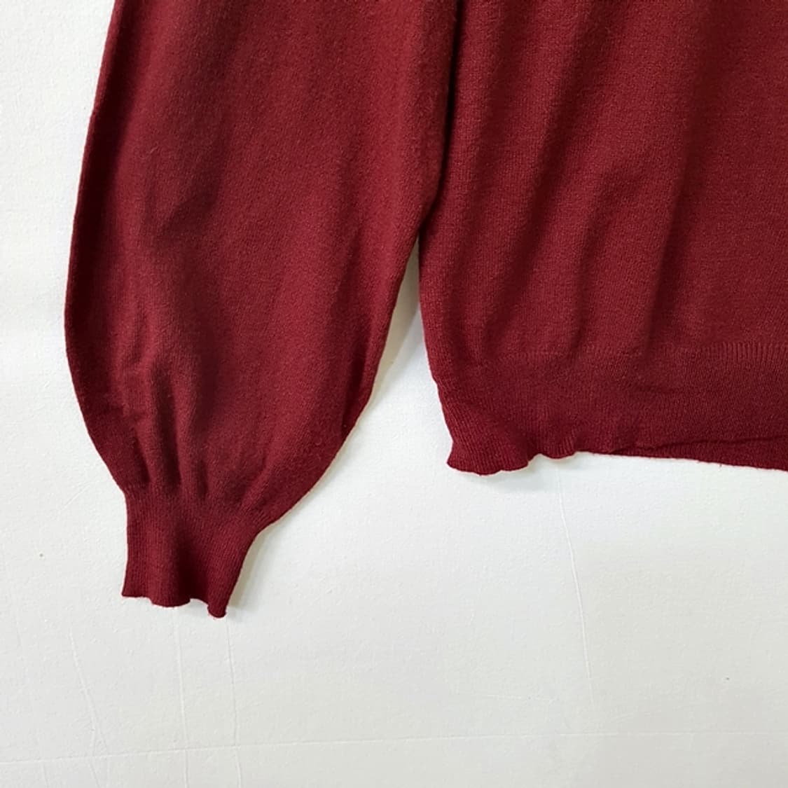 CHIP CLIP 프릴 스웨터 와인 상품이미지3