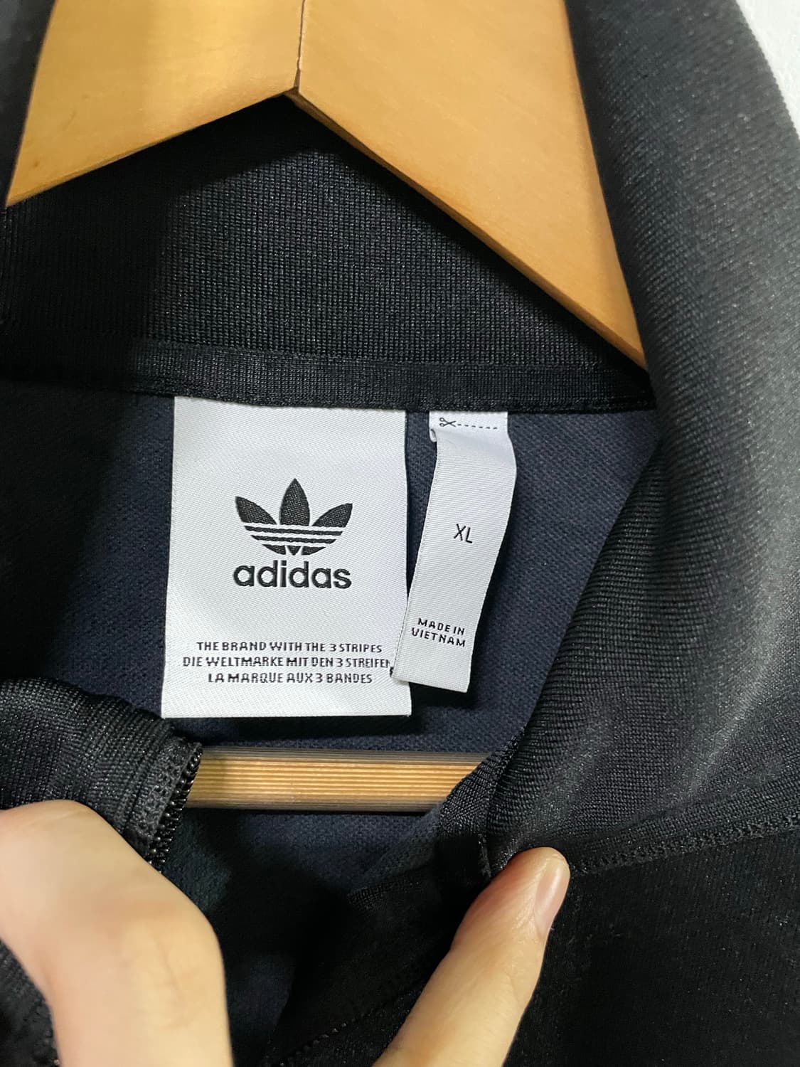 아디다스 베켄바우어 파이어버드 트랙탑 져지 XL 105 블랙 신품급 상품이미지4