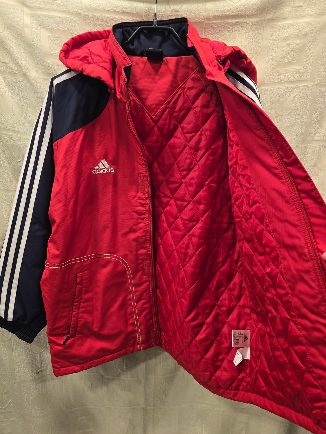 아디다스 올드스쿨 빅로고 누빔 점퍼  75 사이즈 상품이미지6