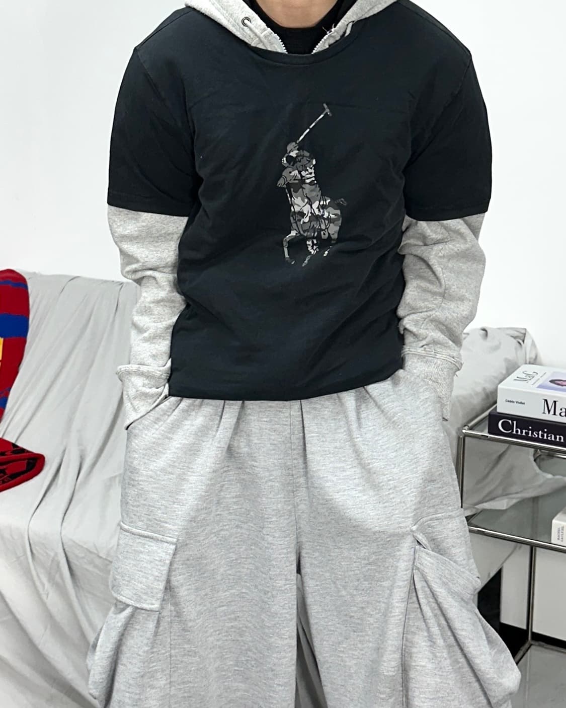 폴로 랄프로렌 빅포니 카모 반팔 M 상품이미지1