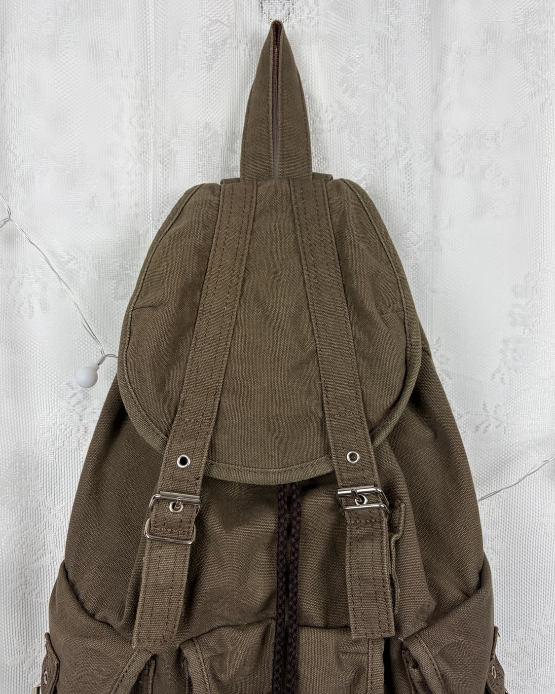 Vintage Utility Canvas Backpack 상품이미지2