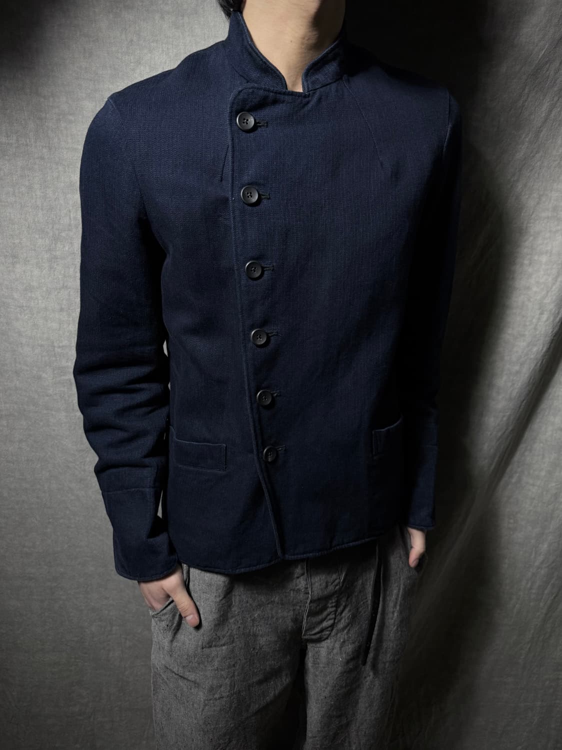 sus-sous Asymmetric Button Jacket   상품이미지2