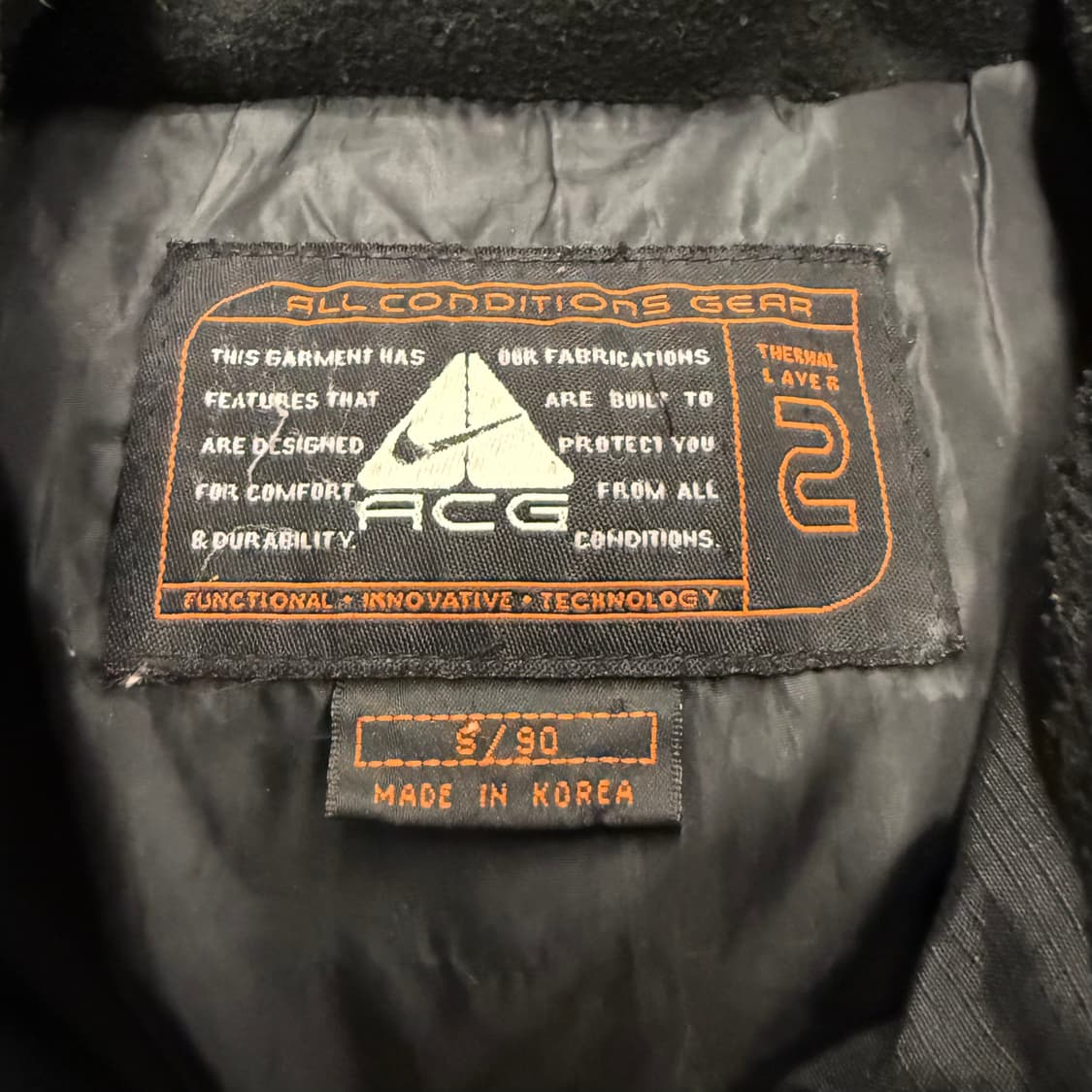 [정품/S] 나이키 블랙 패딩 점퍼 b16 상품이미지5