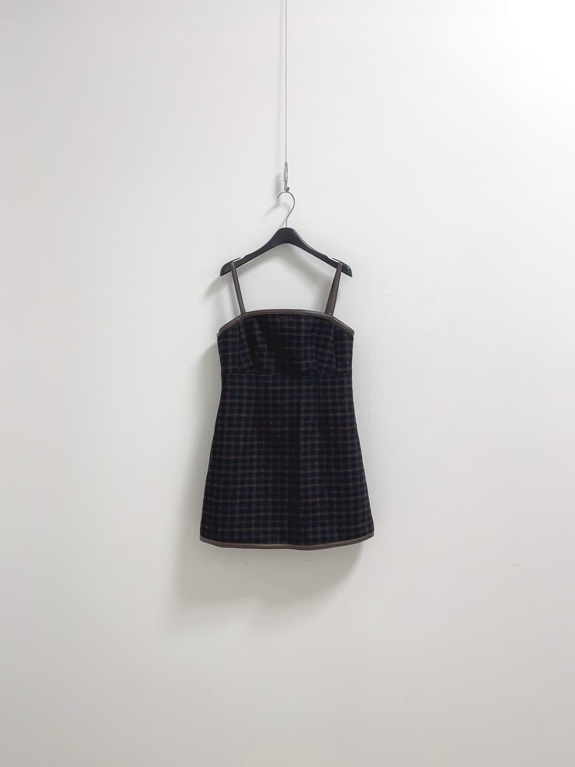 그로브 울 체크 미니 원피스 상품이미지2