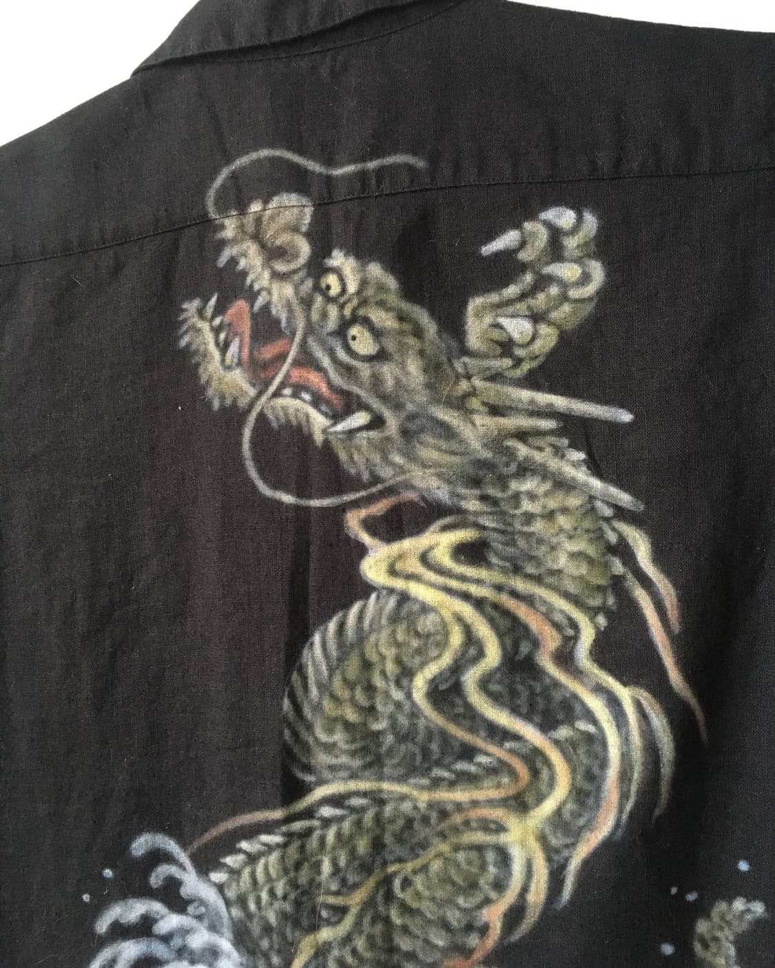 Back oriental printing shirt 상품이미지4