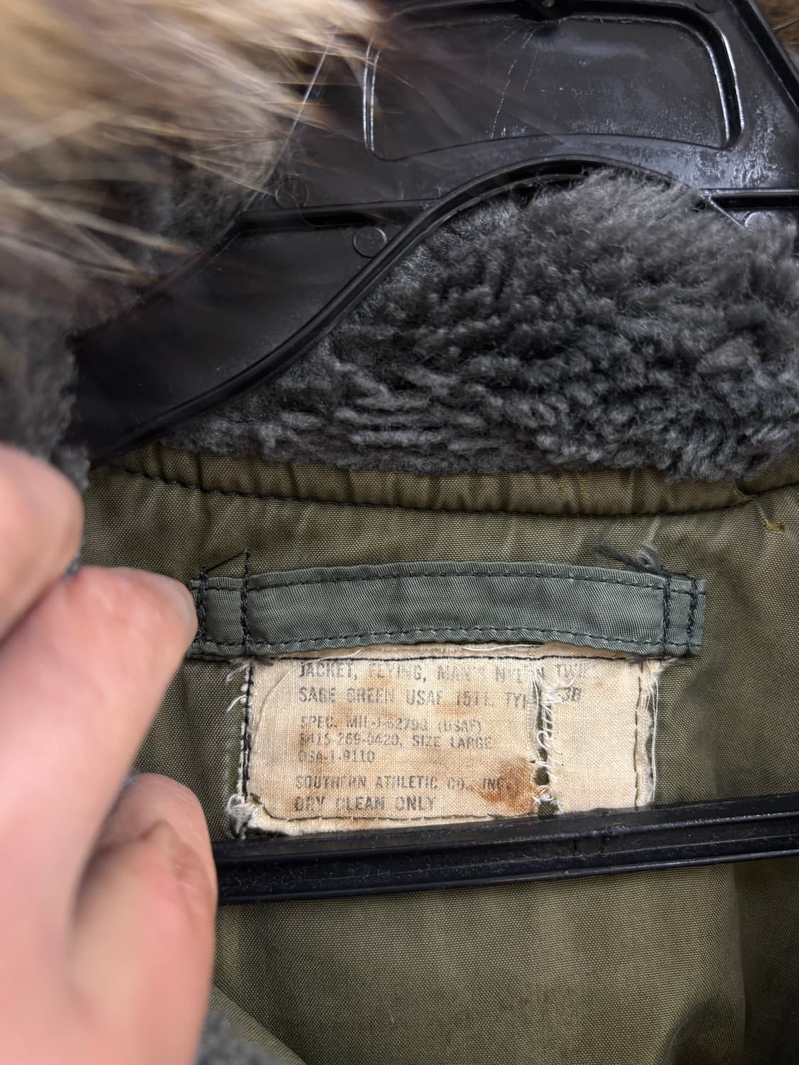 60s 오리지날 미공군N-3B 플라이트 파카SOUTHERN  상품이미지7