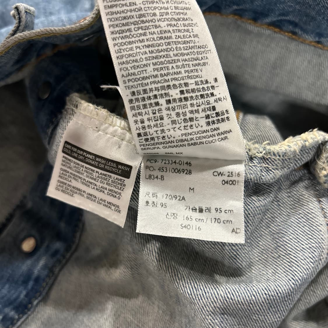 [M] 18ss 리바이스 스탠다드 데님 트러커 자켓 청자켓 B80 상품이미지7